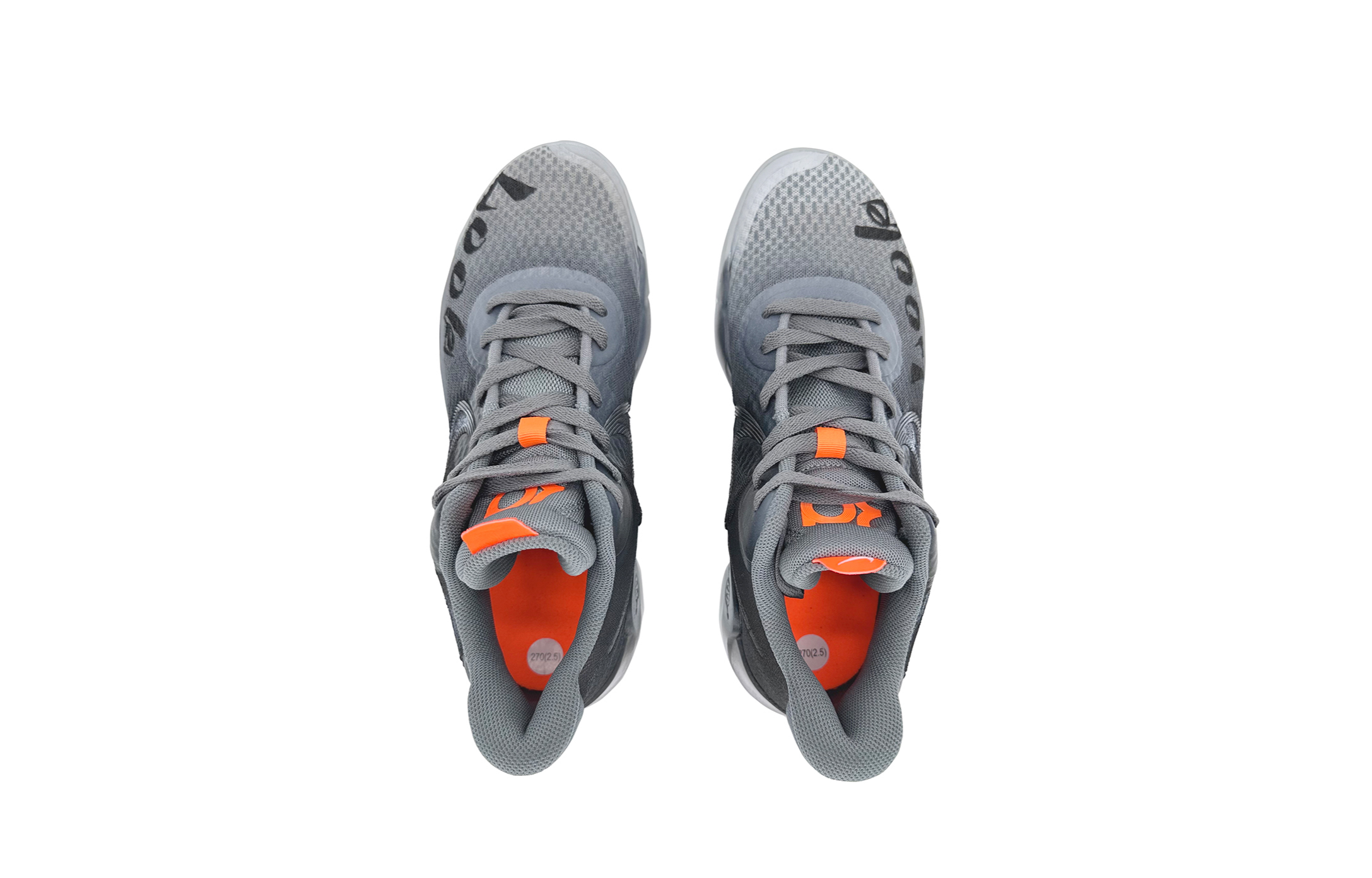 Nike KD Trey 5 IX Slip Resistant Abrasion Resistant Mid top Basketball Shoes Unisex Black Gray