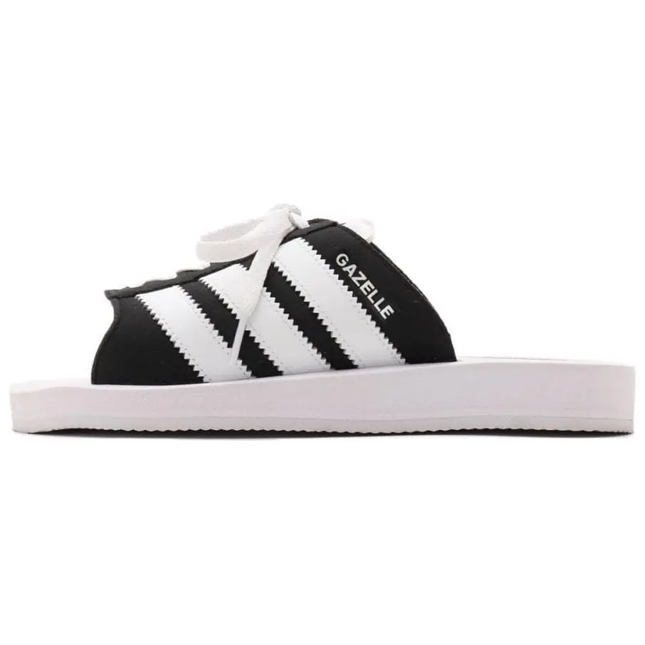 Adidas Wmns Gazelle Beach Slides 'Black White'