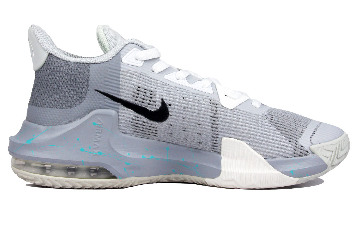 Nike Air Max Impact 3 Abrasion Resistant Abrasion Resistant Low top Basketball Shoes Men’s Gray Blue