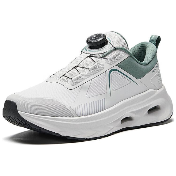 Anta Fabric Abrasion Resistant Lightweight Wear resistant And Lightweight Low top Training Shoes Men’s Gray Green