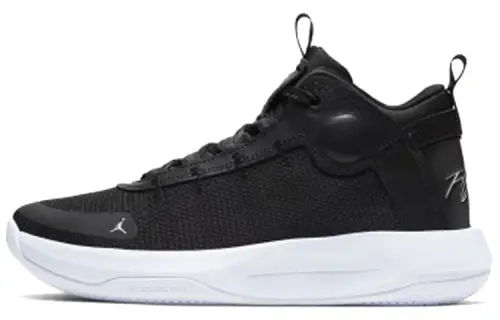 Jordan Jumpman 2020 PF mid-top shock-absorbing, non-slip and wear-resistant basketball shoes for men, black and white