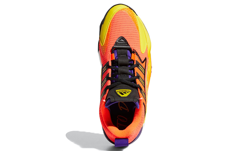 Кроссовки adidas originals Crazy BYW 2.0 "Orange Yellow Black" (оранжево-желтые) — фото 5
