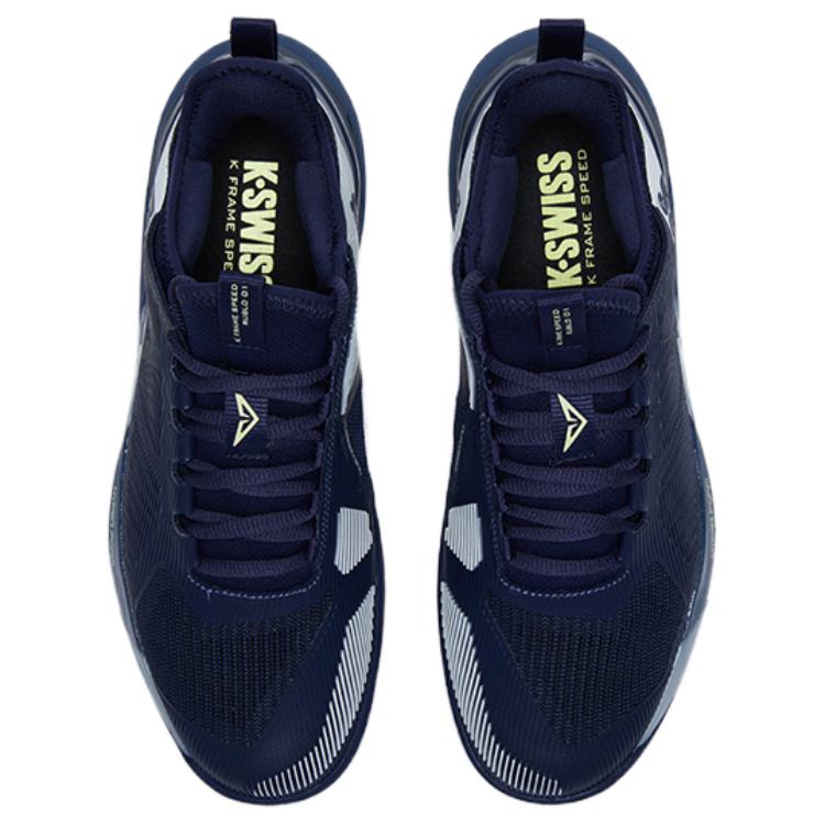 K·SWISS Textile, Synthetic Leather Low top Tennis Shoes Men’s Marine Blue