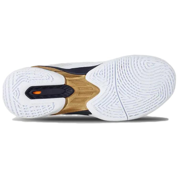 VICTOR 970TD Slip Resistant Abrasion Resistant Low top Badminton Shoes Unisex White Blue Gold