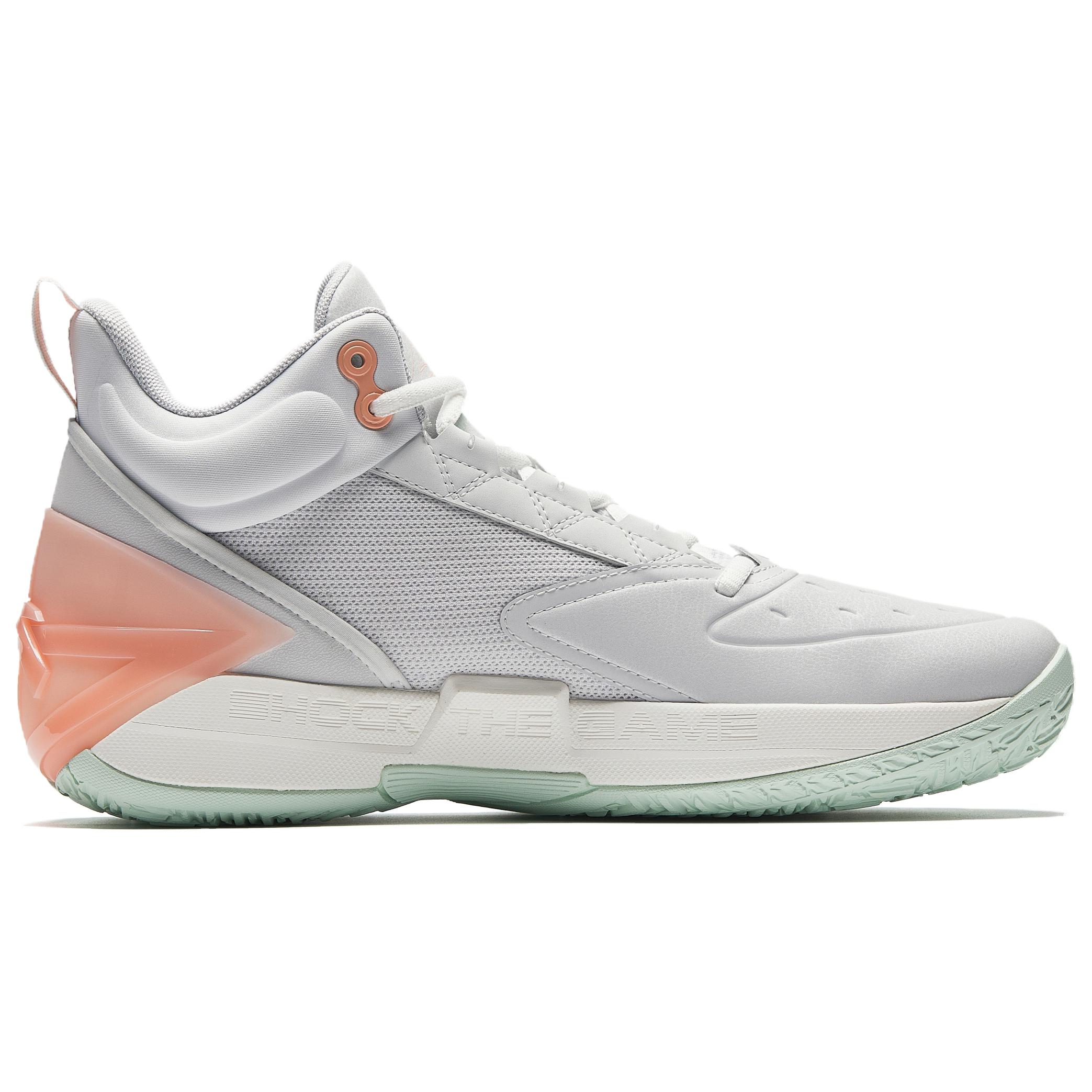 Anta Attack BM Slip Resistant Abrasion Resistant Grip High top Basketball Shoes Men’s Sand Grain Gray