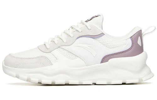 Anta Abrasion Resistant Low top Training Shoes Women's White Purple