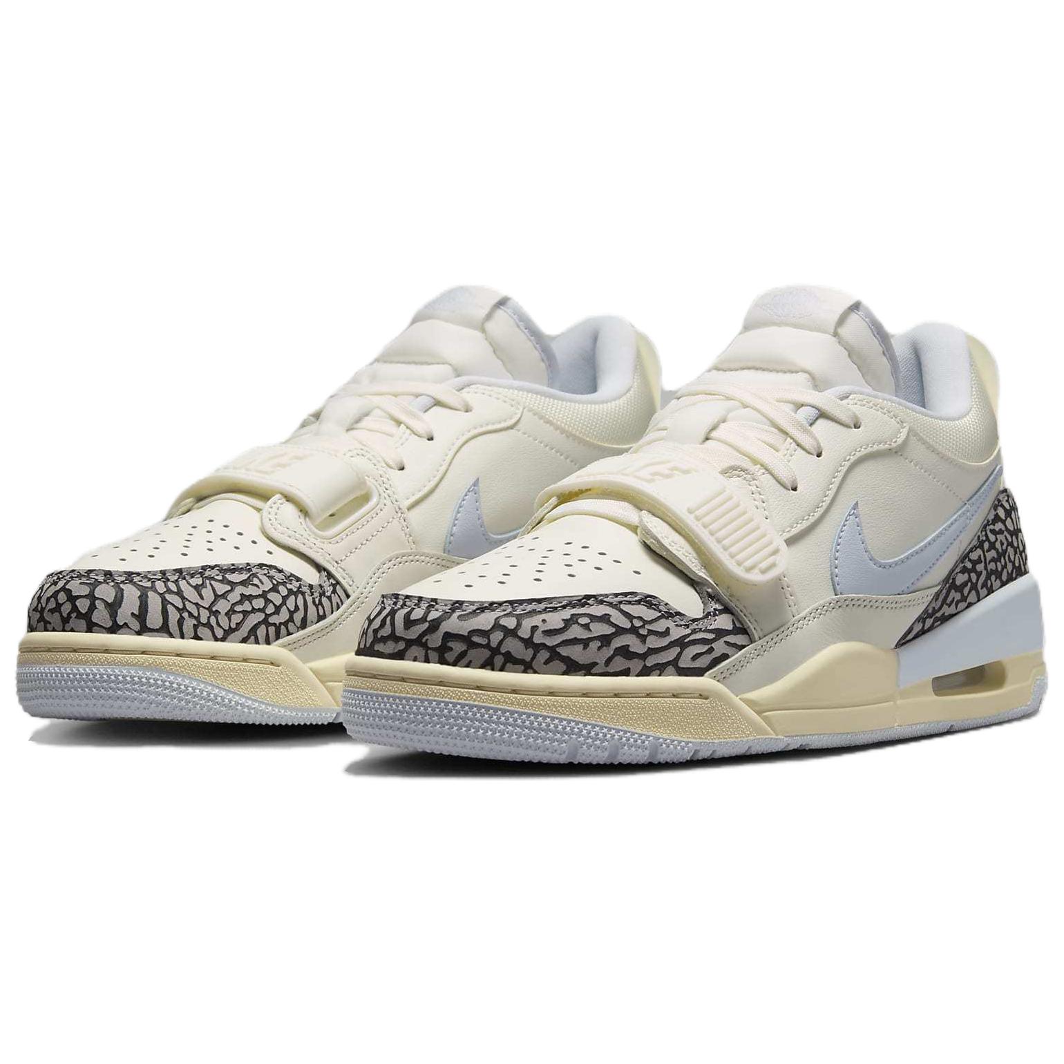 Jordan Legacy 312 Low Sail Cement Grey Black Football Grey Women’s