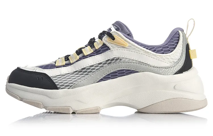 Li Ning Aurora WindWalker Slip Resistant, Abrasion Resistant, Balanced, Breathable Low top Chunky Sneakers Women's