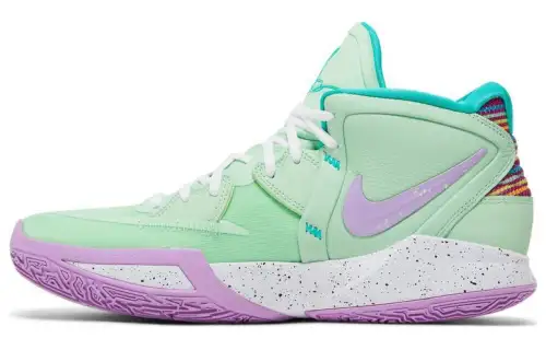 Nike Kyrie 8 infinity 'eybl Nationals' Comfortable and versatile shock-absorbing, anti-slip and wear-resistant, mid-top basketball shoes, men's green and purple