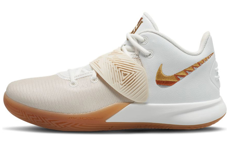 Мужские кроссовки Nike Flytrap 3 (бело-золотые)