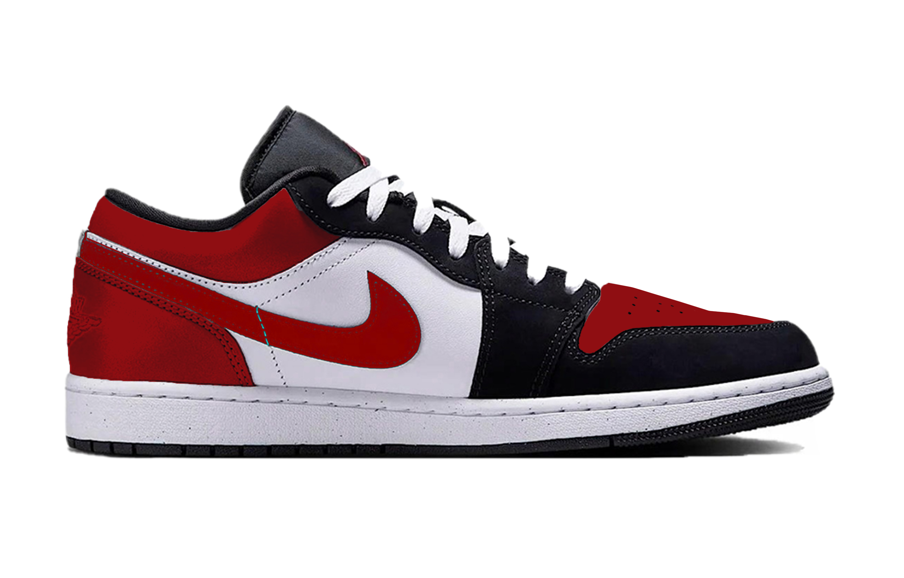 Jordan Air Jordan 1 Burgundy Bat Abrasion Resistant Support Abrasion Resistant Support Low top Vintage Basketball Shoes