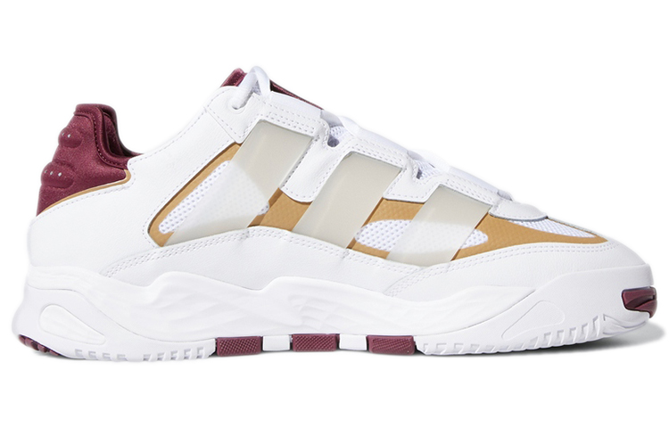 Adidas Originals Niteball Wear Resistant Retro Basketball Shoes White Red Unisex ‘White Red’