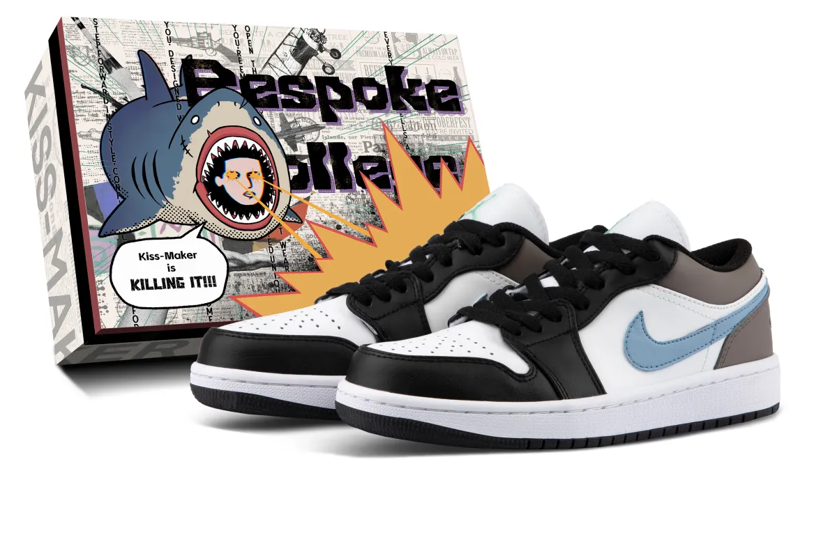 Jordan Air Jordan 1 Cushioning Low top Vintage Basketball Shoes Unisex Brown