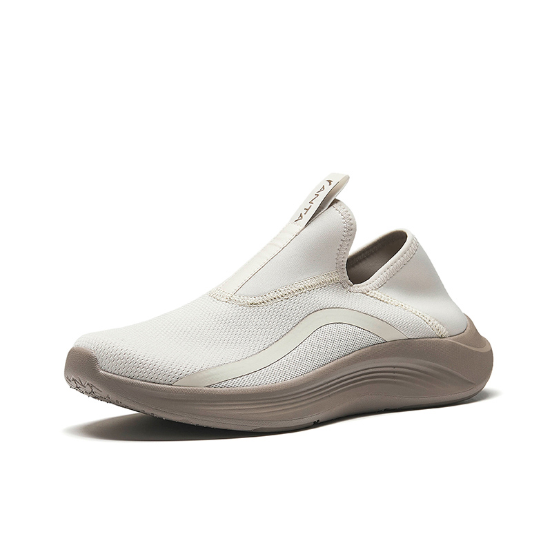 CHAOJIANTA Slip Resistant Lightweight Non slip Lightweight Low top Slip on Training Shoes Men’s Beige Brown