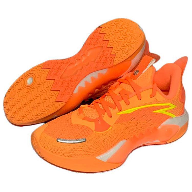 Anta Shock Wave 5 Irving Slip Resistant, Abrasion Resistant, Rebound Low top Basketball Shoes Men’s Orange Yellow