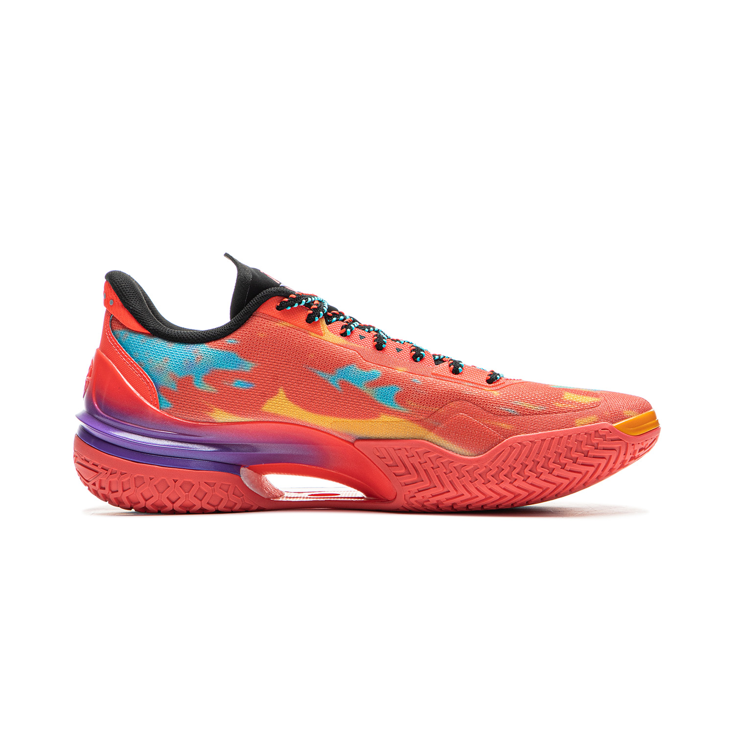 Li Ning Liren 5 Basketball Shoes Men’s Low Top Fluorescent Flame Red