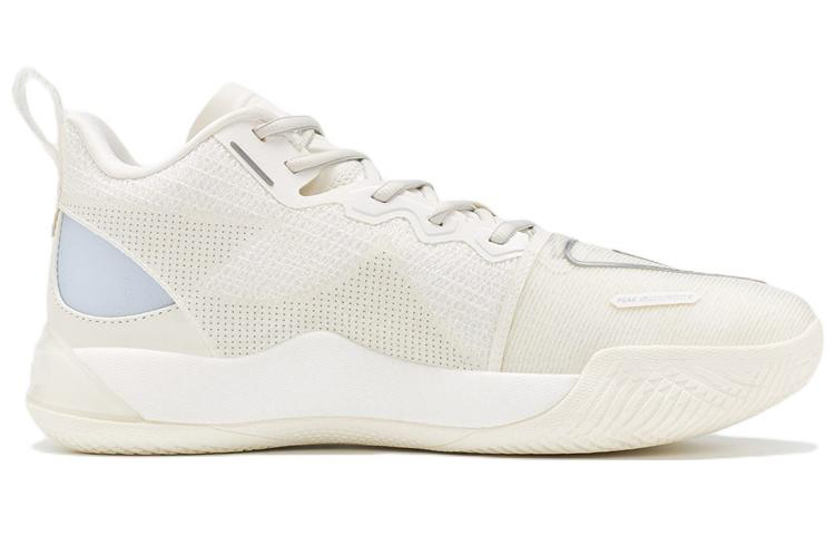 PEAK Surfing The Big Triangle 2.0 Basketball Shoes Men’s Mid Top White/Beige/Blue/Pink