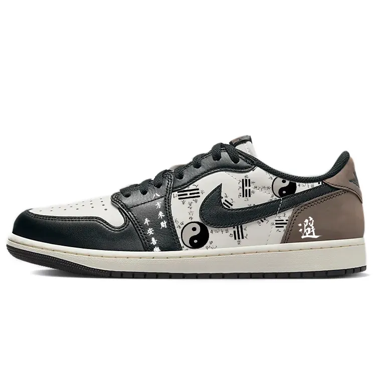 Jordan Air Jordan 1 Vintage Basketball Shoes Men's Low Top White/Black