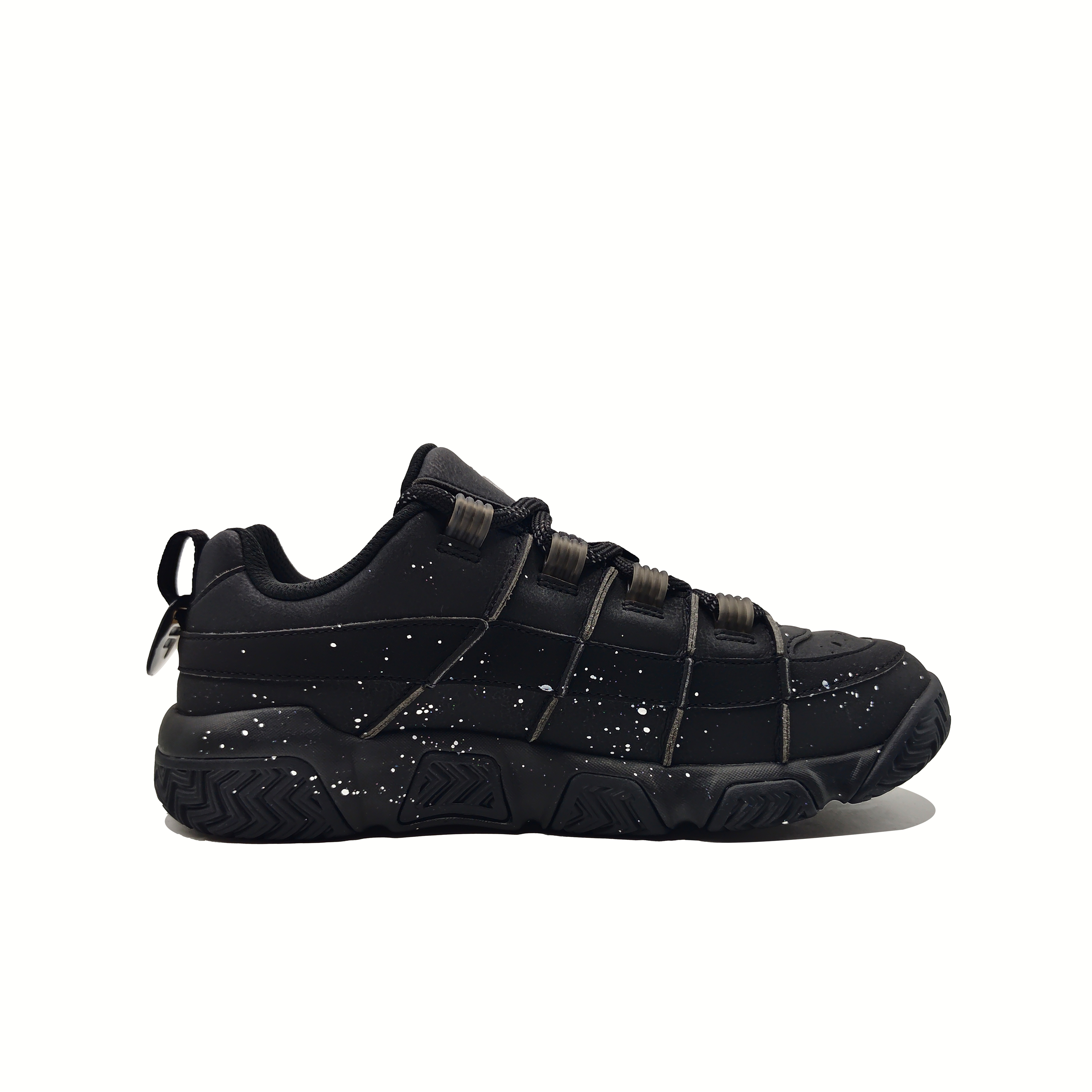 FILA FUSION Slip Resistant Abrasion Resistant Low top Vintage Basketball Shoes Men’s Black