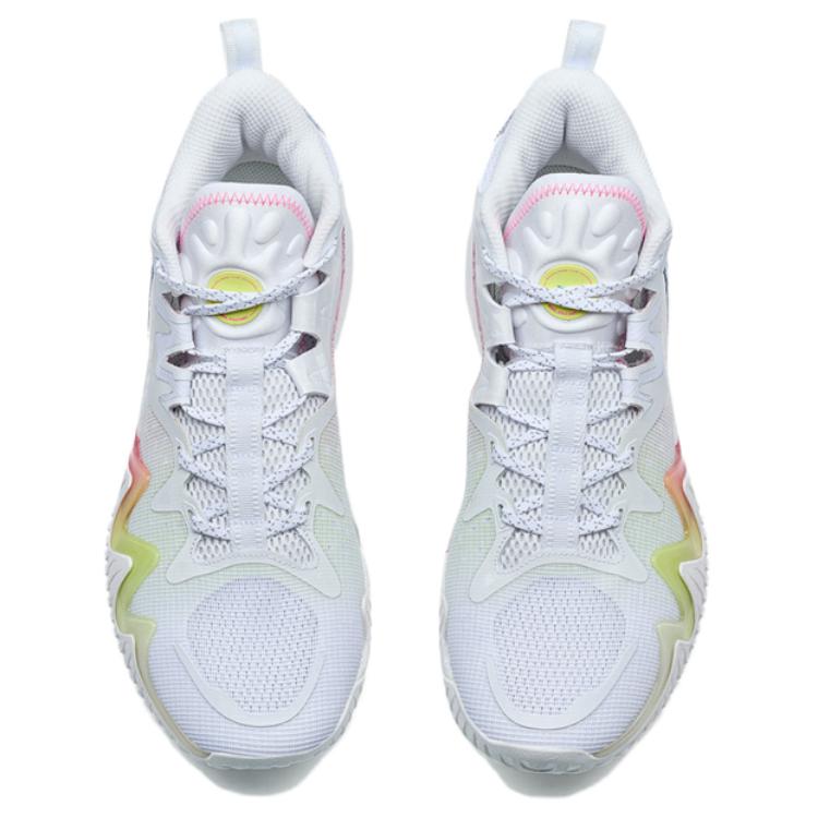 XTEP Abrasion Resistant Rebound High top Basketball Shoes Men’s White Green Pink