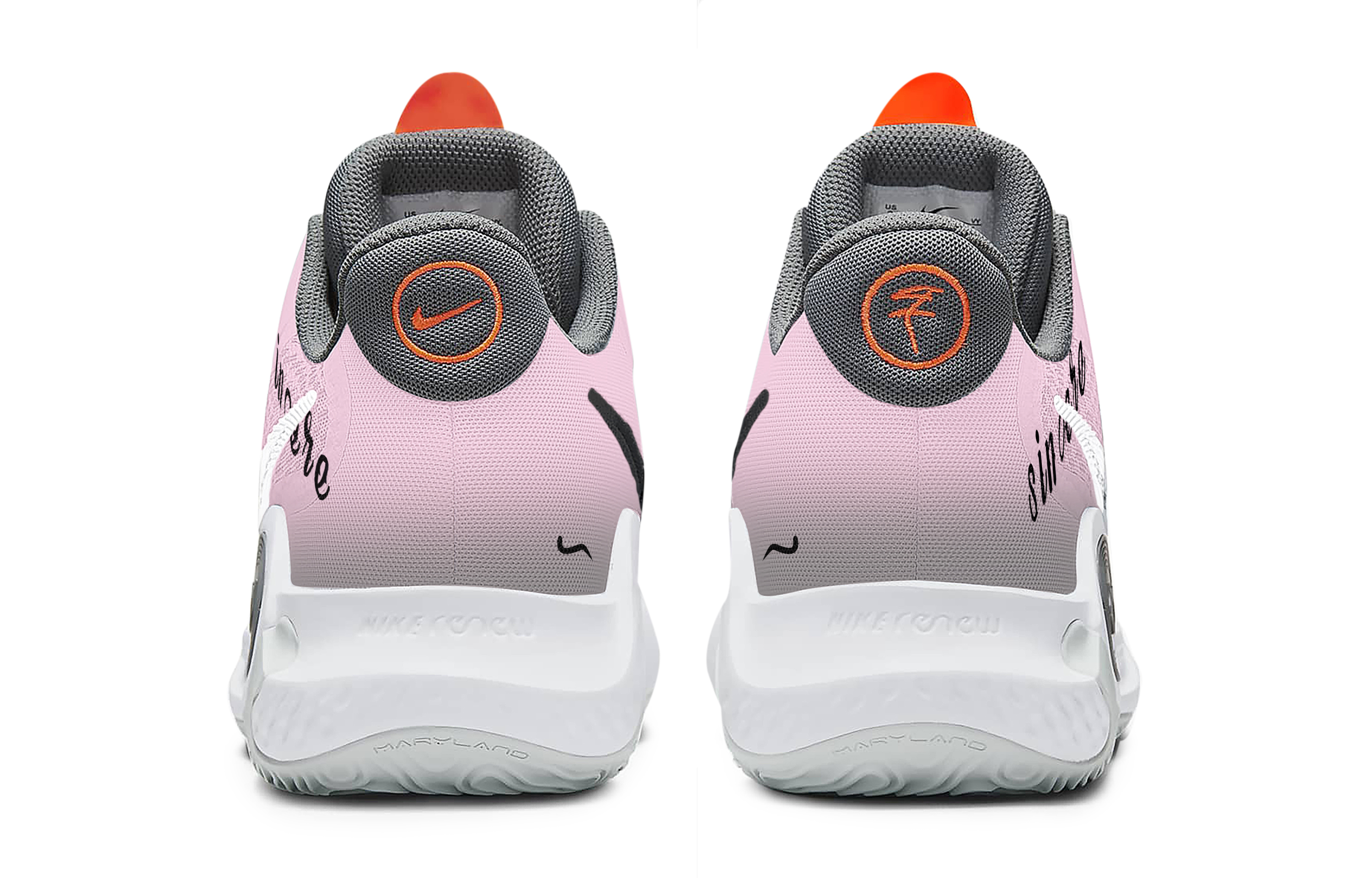 Nike KD Trey 5 IX Pear Blossom Snow Poem Slip Resistant Abrasion Resistant Mid top Basketball Shoes Unisex Pink White