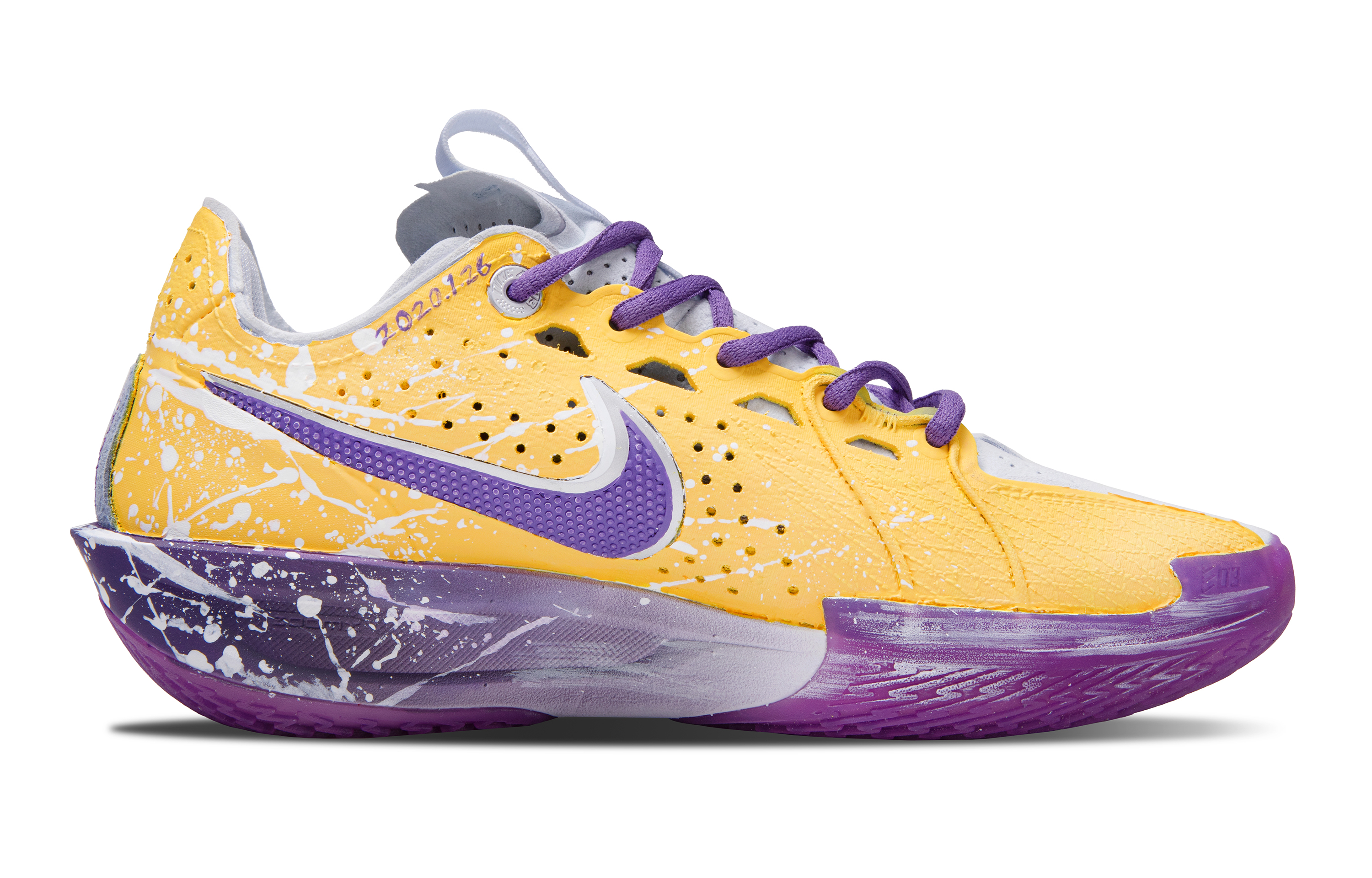 Nike G.T. Cut 3 Cushioning Slip Resistant Low top Basketball Shoes Unisex Purple