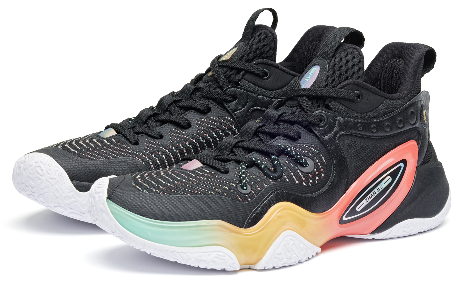 QIAODAN Halberd 6TEAM Comfortable Round Toe Cushioning Slip Resistant Low top Basketball Shoes Men’s Papaya