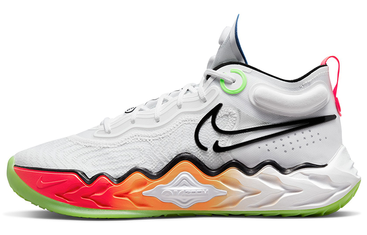 Баскетбольные кроссовки Nike Air Zoom G.T. Run EP (бело-розово-зеленый)