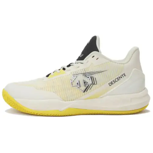 DESCENTE x Master Wook Low top Basketball Shoes Men's Beige Yellow