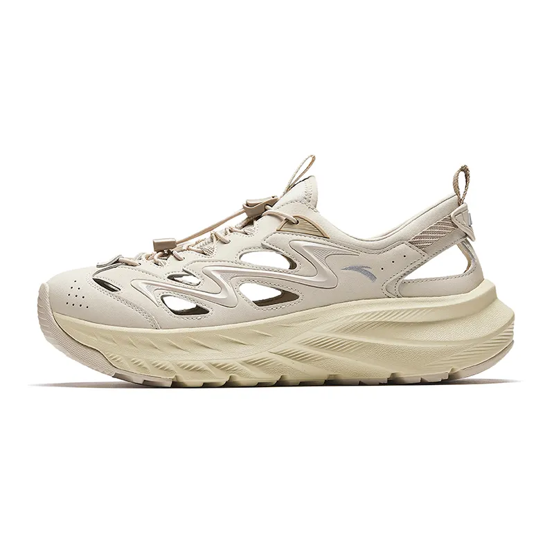 Anta Slip Resistant Breathable Abrasion Resistant Lightweight River Trekking Shoes Men's Beige
