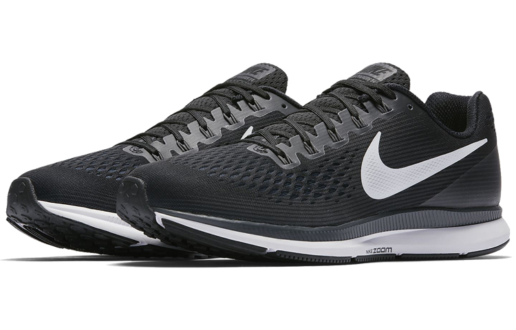 Мужские кроссовки Nike Air Zoom Pegasus 34 (черно-белые) — фото 3