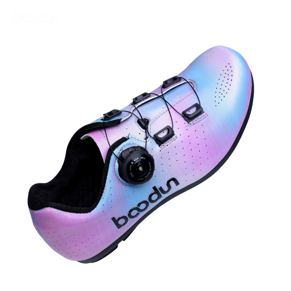 BOODUN Slip Resistant Abrasion Resistant Slip Resistant Abrasion Resistant Low top Cycling Shoes Women’s Dark Violet