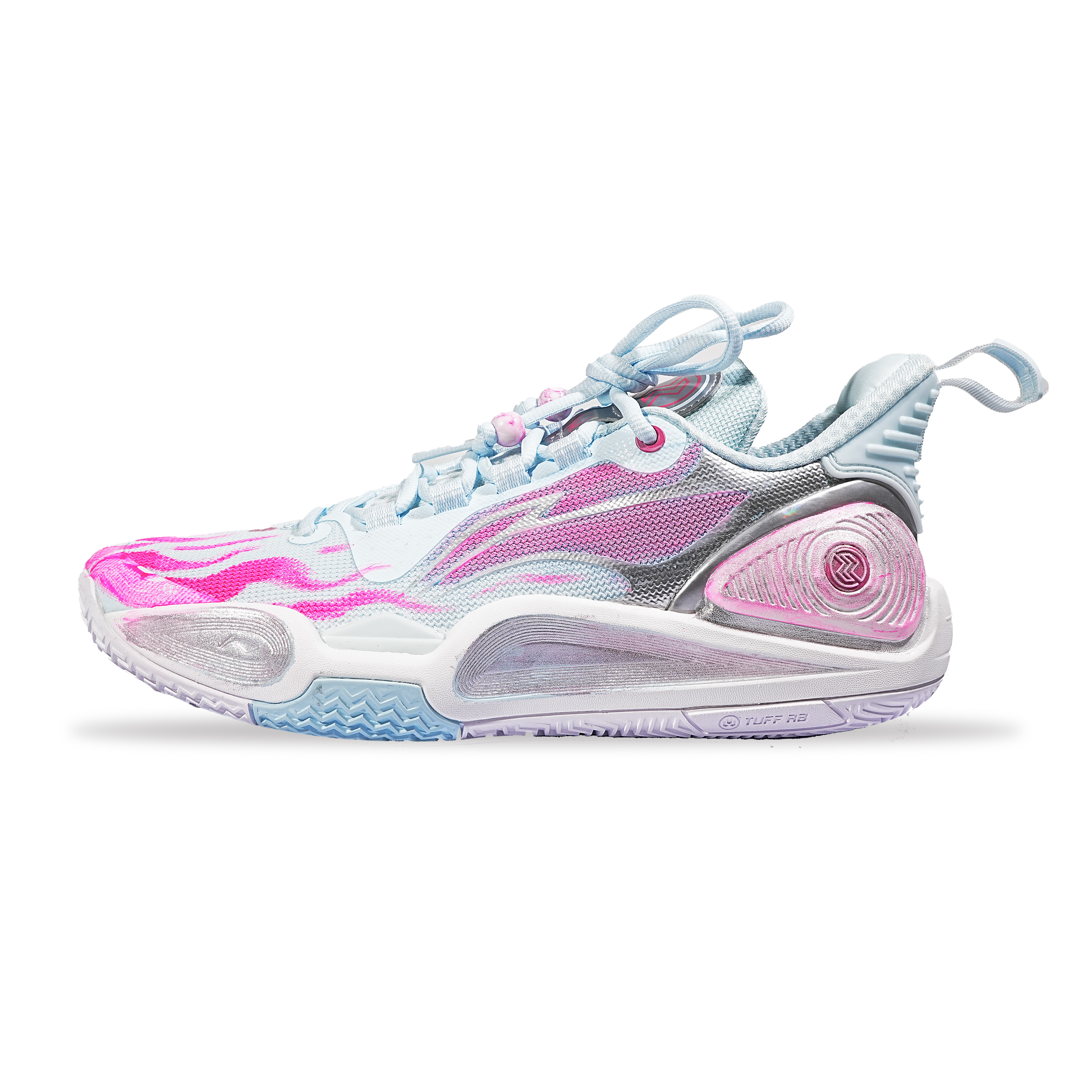 Li Ning Speed 9 Abrasion Resistant Rebound Abrasion Resistant Rebound Low top Basketball Shoes Men’s Pink White