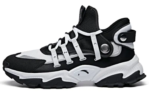 Anta Textile, Synthetic Leather Fashion Cushioning Slip Resistant Abrasion Resistant Mid top Training Shoes Men's