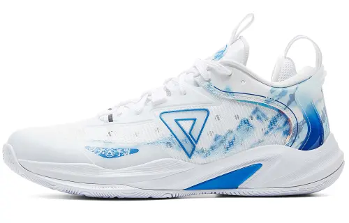 PEAK Basketball Shoes Men's Low Top Baymax/Youth Blue