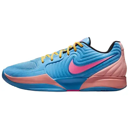 Nike Ja 2 Morant II Breeze Comfortable Non-slip Wear-Resistant Low-top Basketball Shoes Men's Blue Pink