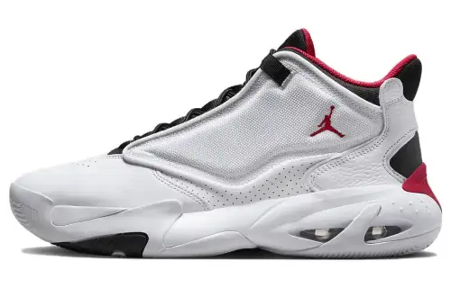 Jordan Max Aura 4 White Black University Red