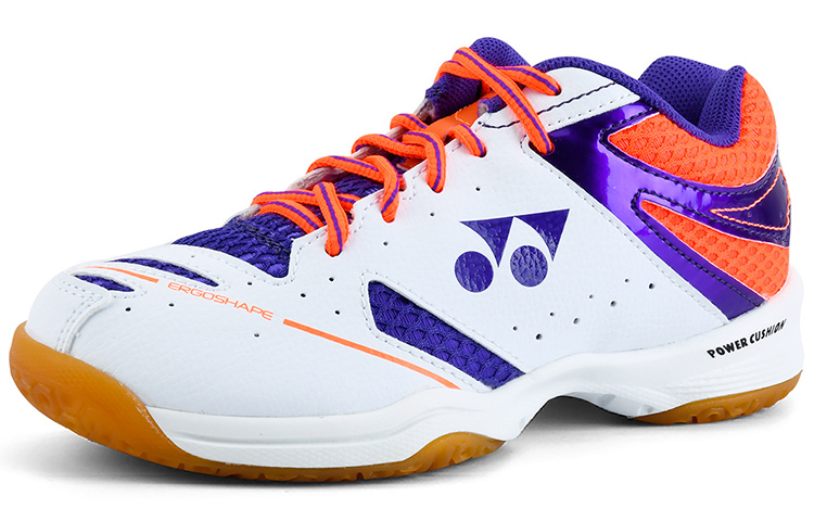 YONEX Badminton Shoes Unisex Low Top White Purple