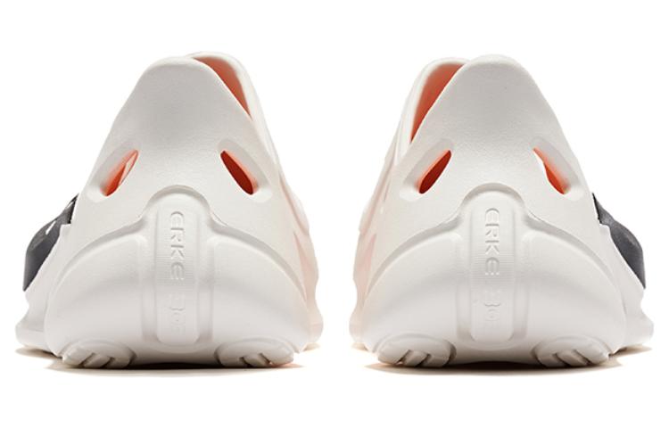 Erke Infinite Lite Clogs EVA Sports Sandals White Black Orange