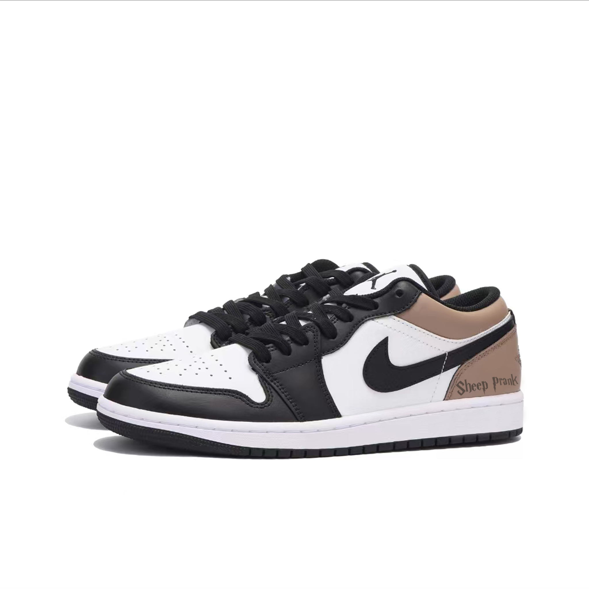 Jordan Air Jordan 1 Vintage Basketball Shoes Men’s Low Top Brown/White/Black