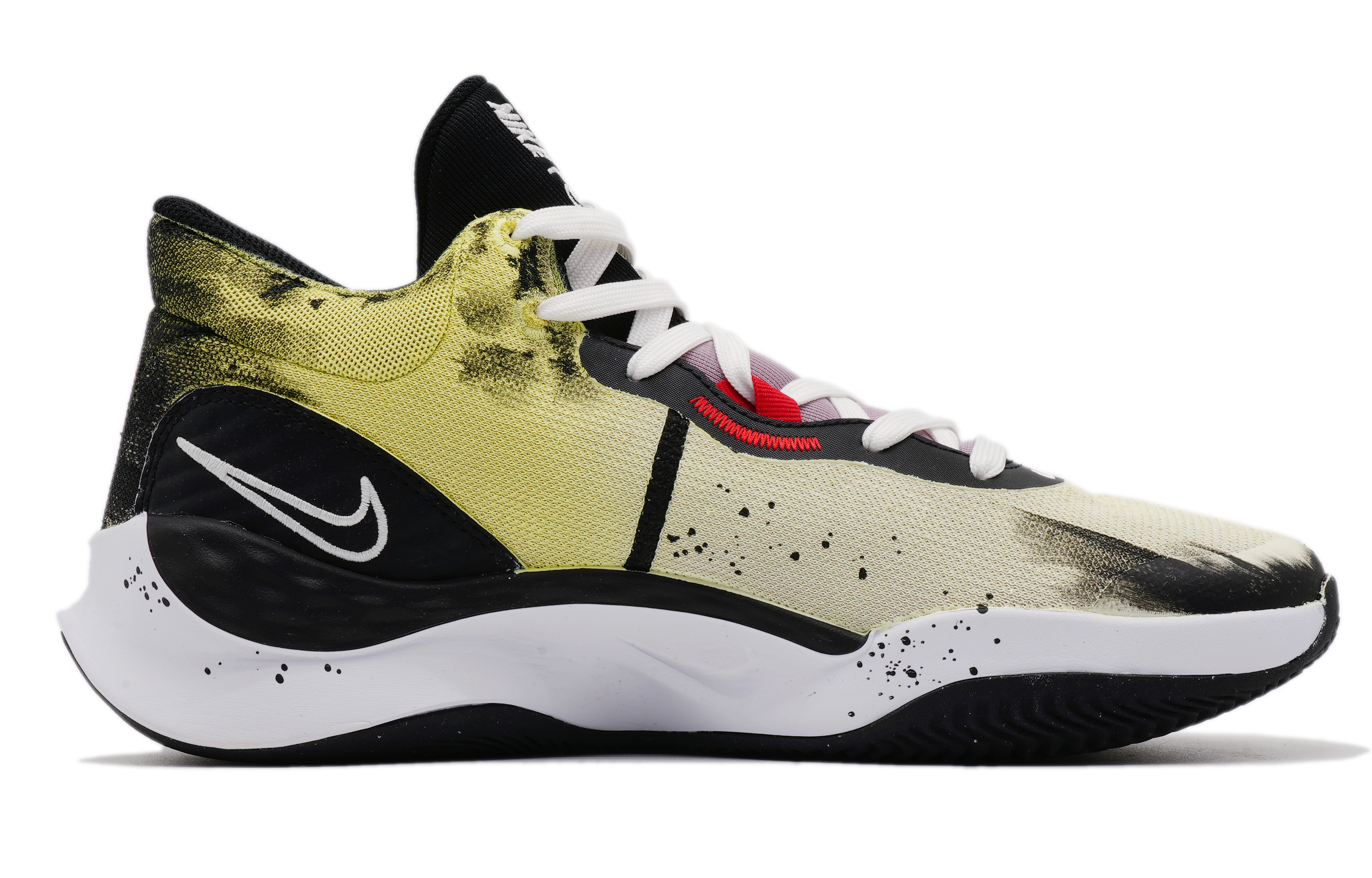 Nike Renew Elevate 3 Cushioning Slip Resistant Abrasion Resistant Low top Basketball Shoes Unisex Black Yellow