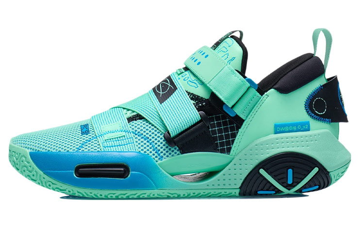 Li Ning All City 9 V2 Basketball Shoes Men’s Low Top Fluorescent Emerald Green