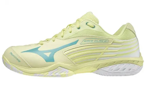 Mizuno Wave Claw Badminton Shoes Unisex Low Top Yellow/Blue