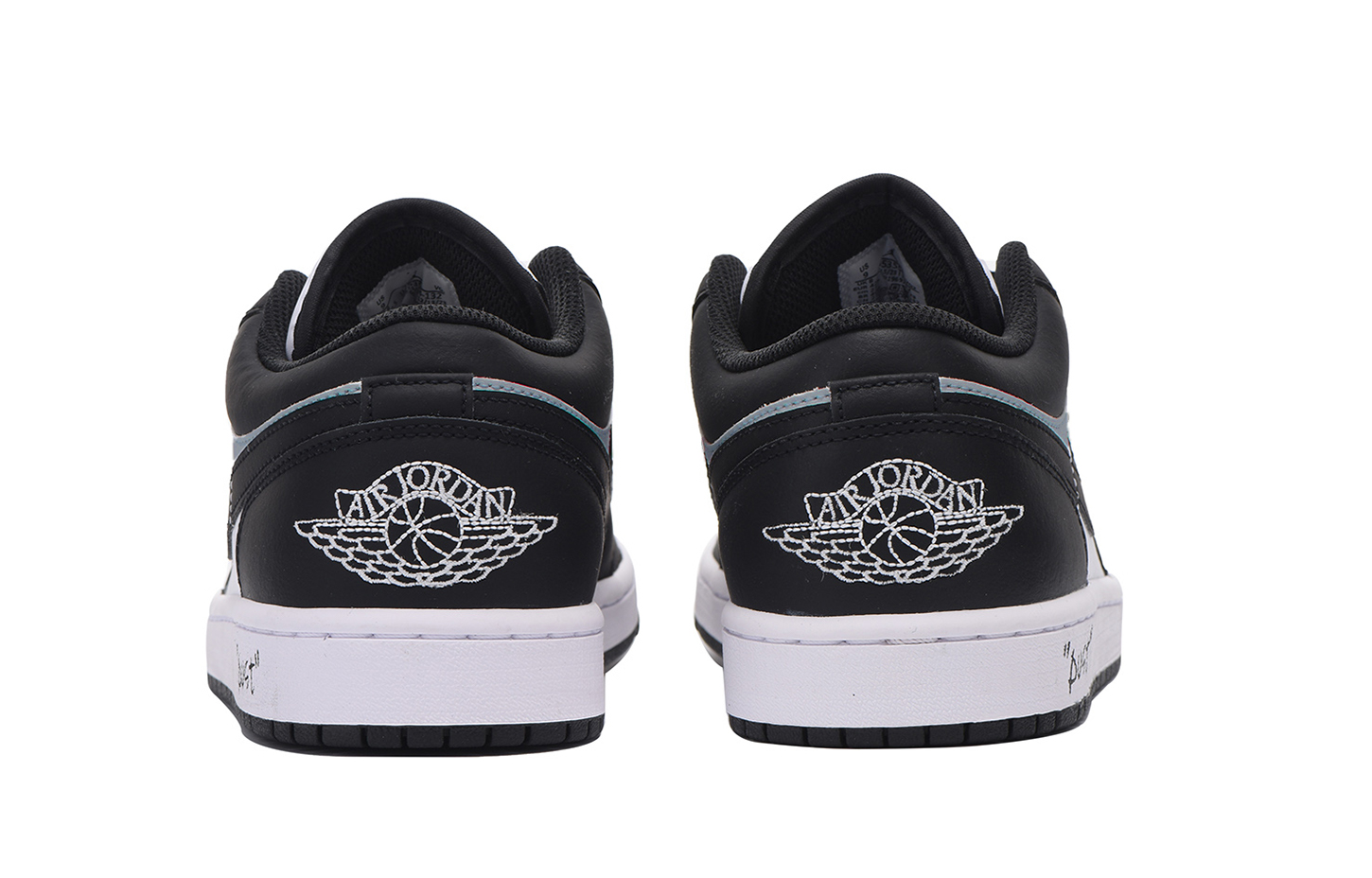 Jordan Air Jordan 1 Slip Resistant Low top Vintage Basketball Shoes Men’s Black Gray