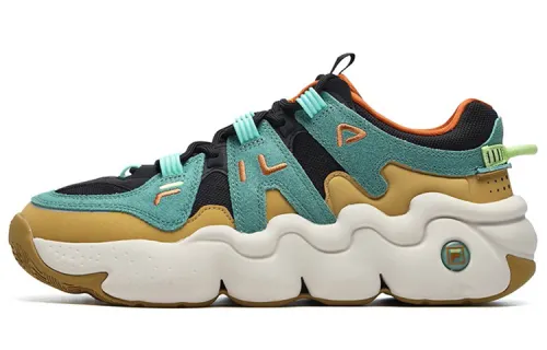FILA FILA PANINI Fashionable Personalized Sports and Leisure Low-top Retro Basketball Shoes Men's Oil Green