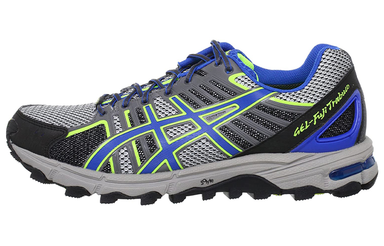 ASICS GEL FujiTrabuco 7 Trail Running Shoes Men's Gray Blue