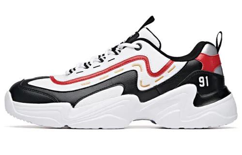 Anta Fabric Cushioning Abrasion Resistant Breathable Low top Chunky Sneakers Men's