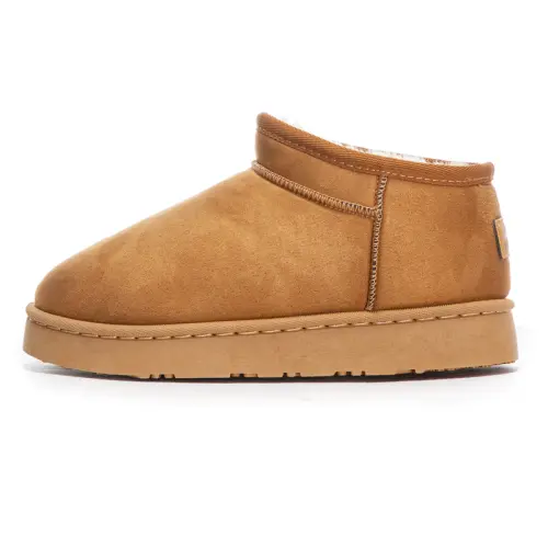 Warrior thickened velvet and warm, comfortable autumn and winter cotton shoes, ankle-length snow boots, same style for men and women