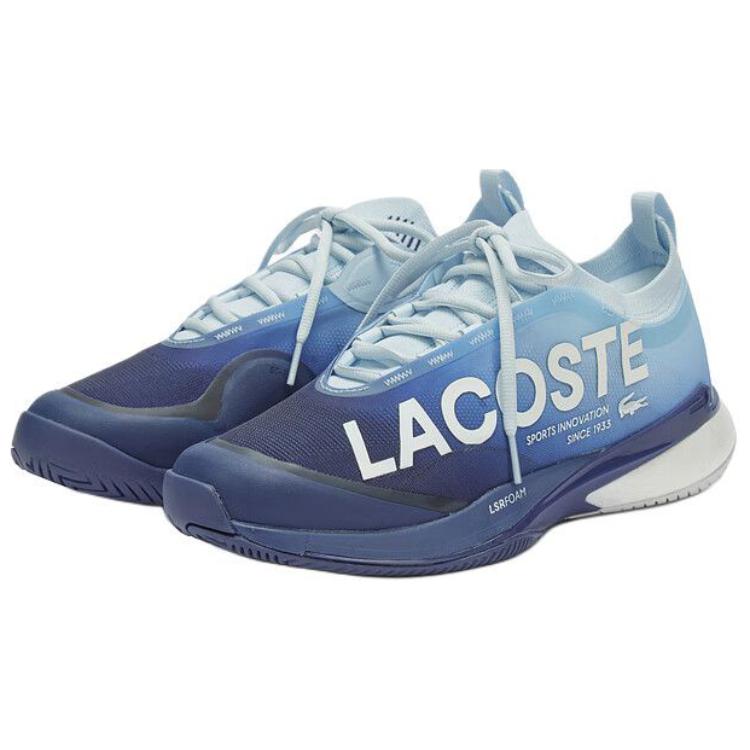 LACOSTE Fabric Vintage Low top Tennis Shoes Men’s Dark Blue