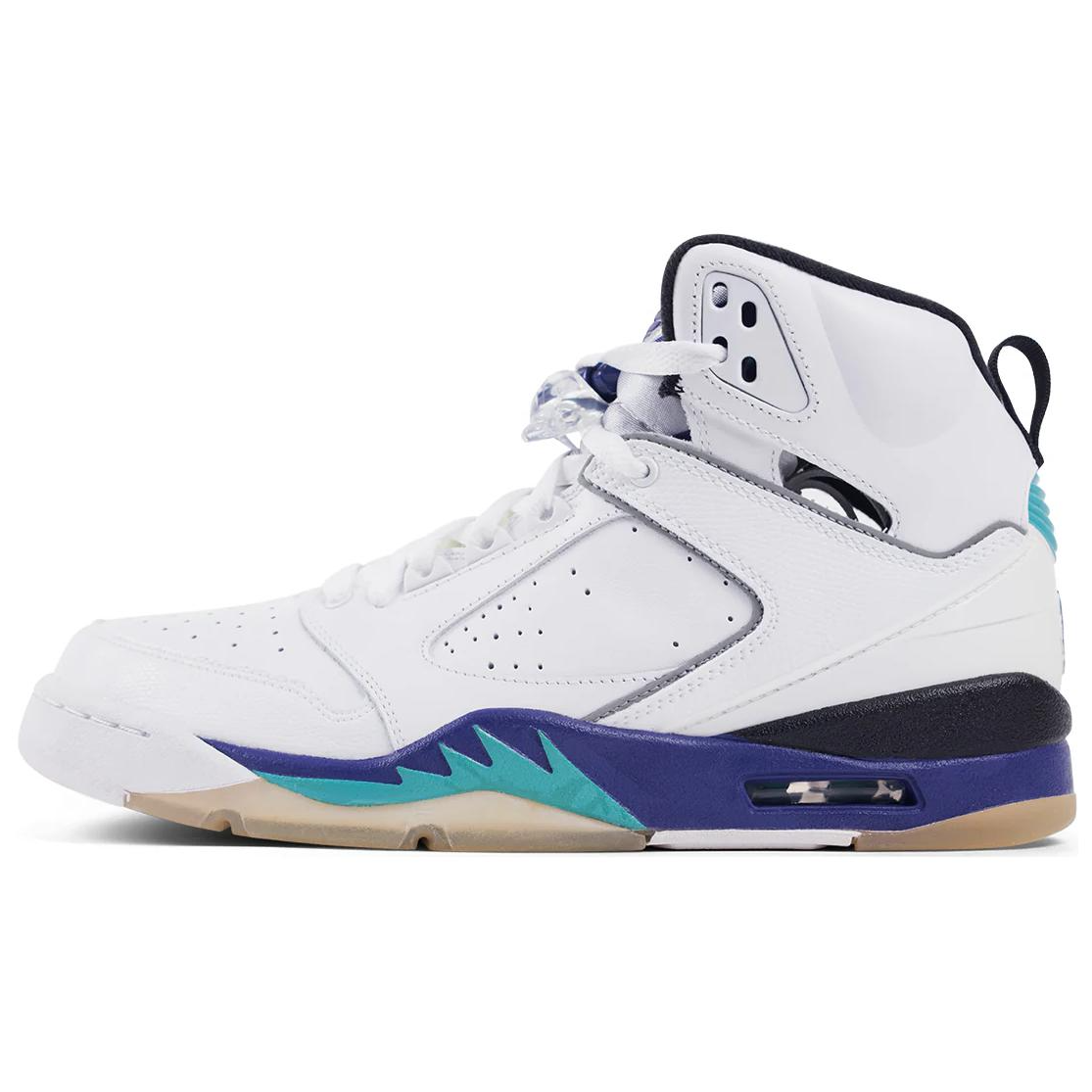 Jordan Air Jordan Sixty Plus Slip Resistant Abrasion Resistant Mid top Basketball Shoes Men's White